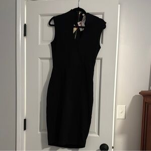 Rolla Coster Black Sheath Mini Dress V-neck Sleeveless